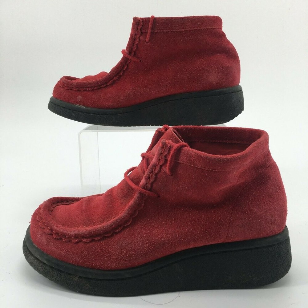 Lower East Side Womens 6.5 Moc Toe Lace Casual Chu